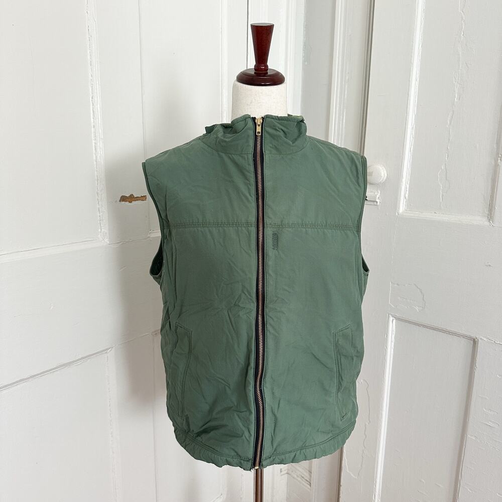 Vintage L.L. Bean Green Fleece Vest Men's Medium